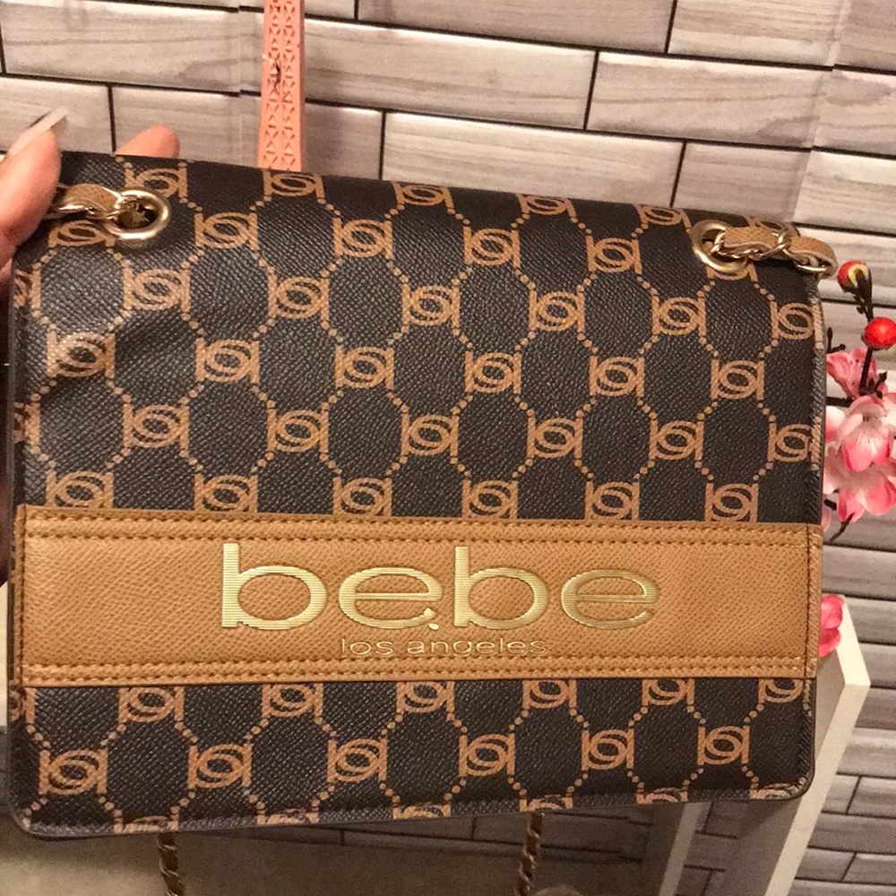 Bebe Black and Gold Chain Shoulder Bag - Picture 15 of 15